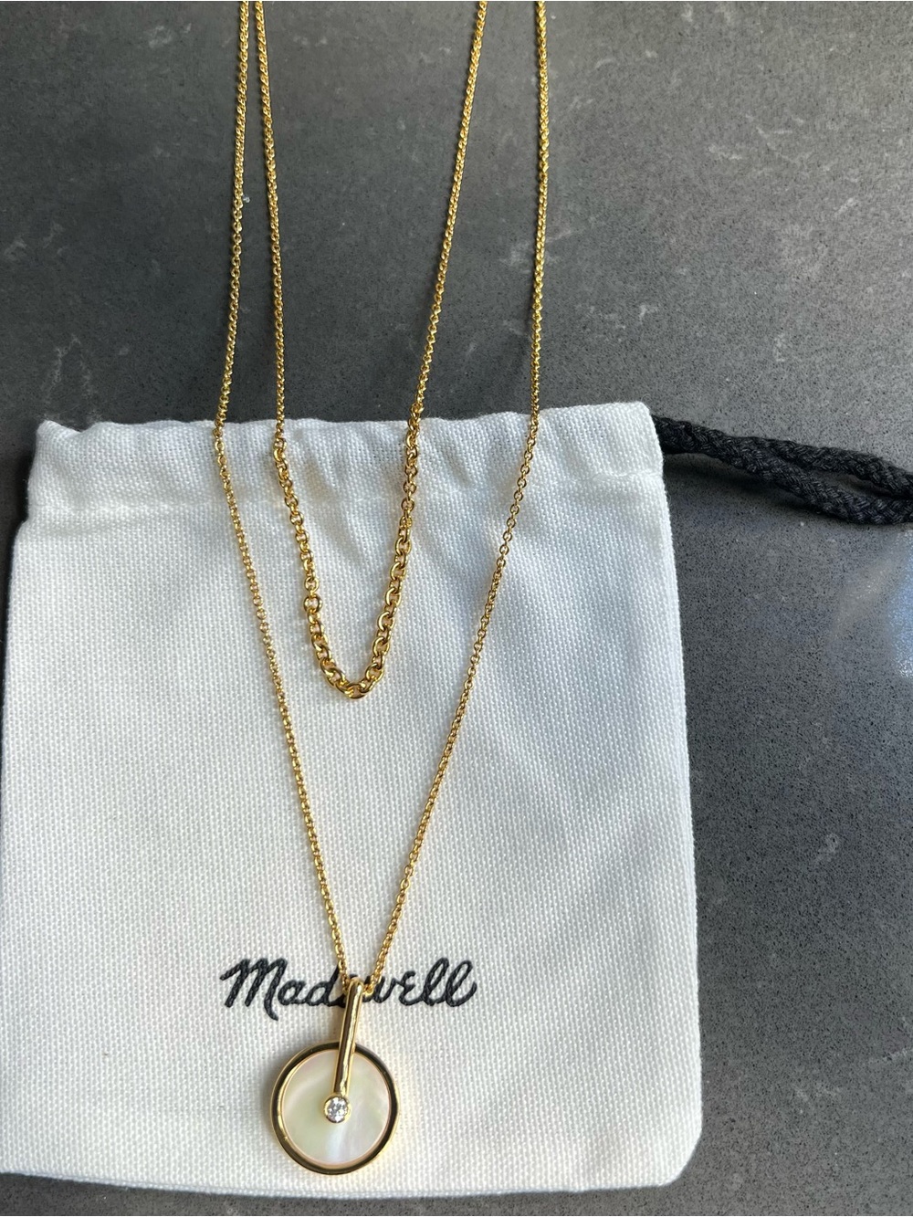 Madewell Two-Pack Stone Inlay Coin
Necklace Set - Picture 5 of 9
